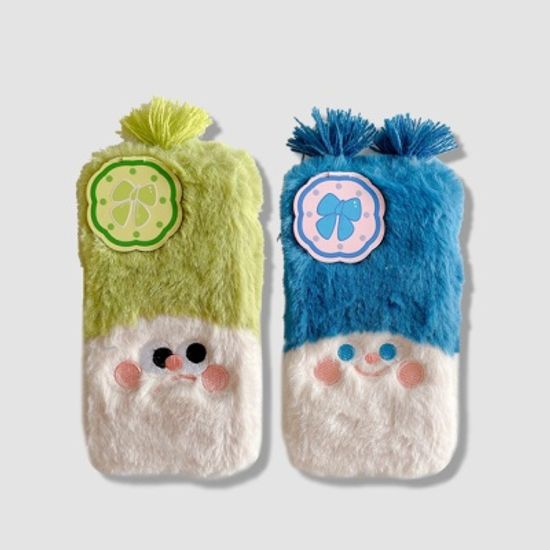 아이폰 14 13 12 11 인형 거울 보호캡 겨울 털 케이스