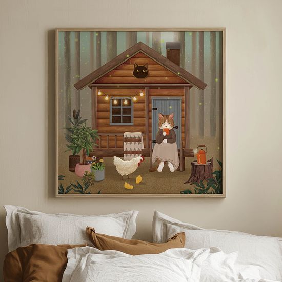 고양이 오두막, 마이오운타임 작가 그림