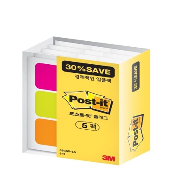 3M 포스트-잇 플래그 파일·바인더용 알뜰팩 686