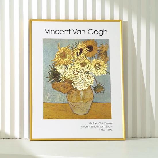 24k 고흐 해바라기그림 황금 액자