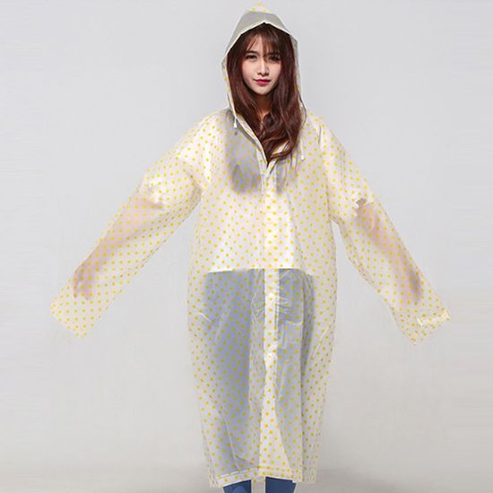 레이니 도트무늬 우비(옐로우)