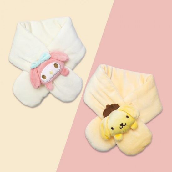 산리오 마이멜로디 폼폼푸린 포근포근 네키 극세사 목