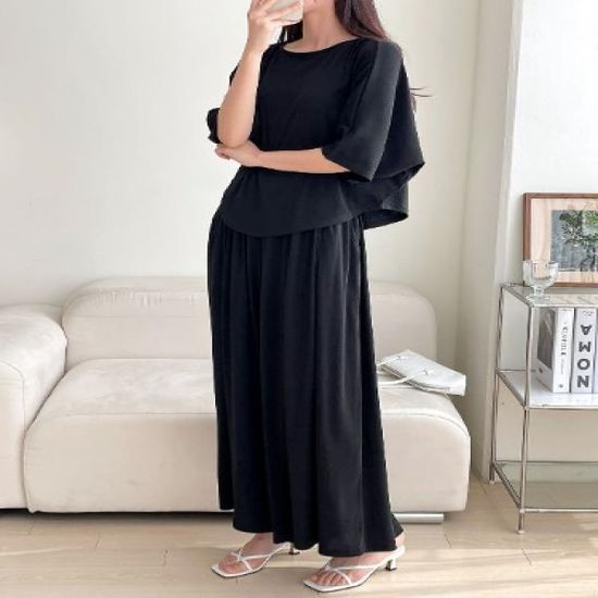 [Set] Eats Tee + Wide Pants