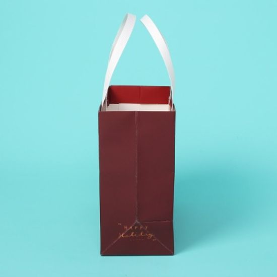 감사 크리스마스 쇼핑백(22x20cm) (레드)