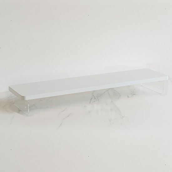 언더 아크릴 모니터 받침대 (100cm) (화이트)
