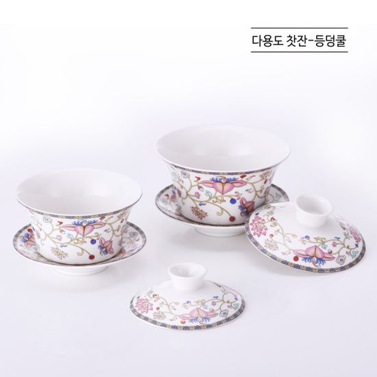 [화개] 다용도 찻잔세트 등덩쿨 (소)
