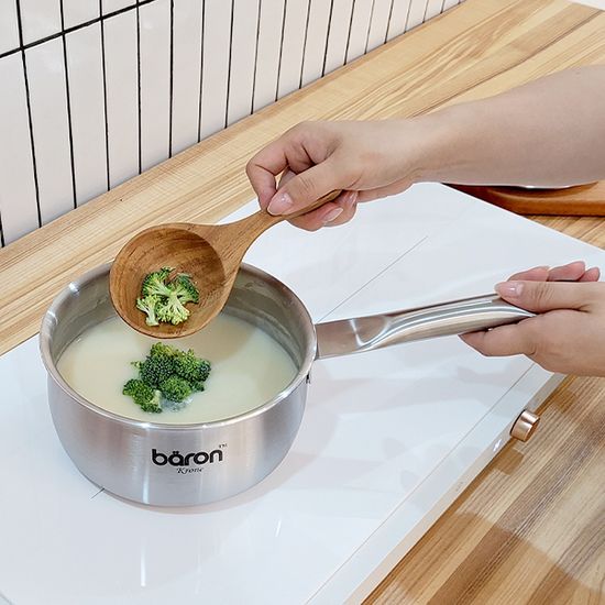 BARON(베론) 통5중 스텐 냄비 16cm 편수