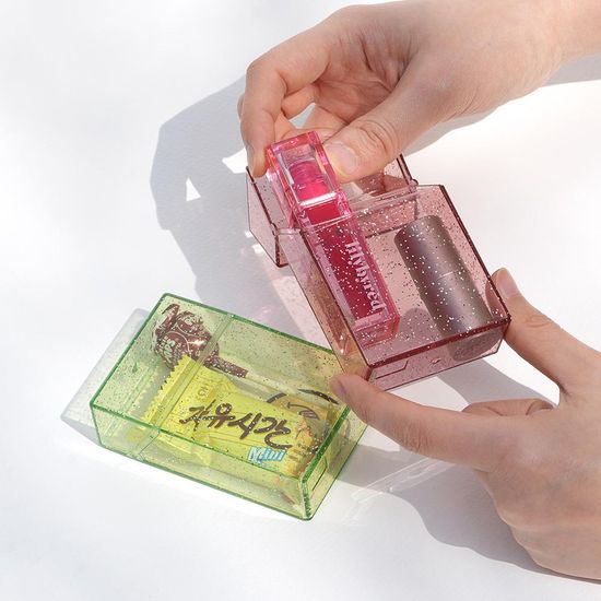 핑크풋 글리터포토카드케이스