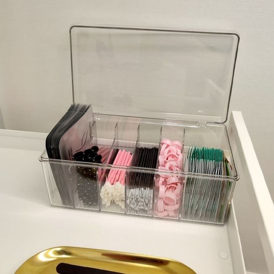 투명 아크릴 칸막이 수납 정리함(WEFCAFB)