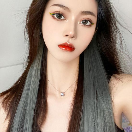 [언니네 가발] 그라데이션 브릿지 헤어피스 5p세트(애