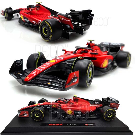 1:18 페라리 SF23 카를로스 샤인츠 NO55 레이싱 받