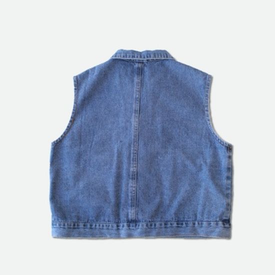 루즈핏 데님 베스트