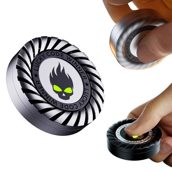 야광 데빌 최고급 메탈 피젯 스피너 푸쉬 손 장난감