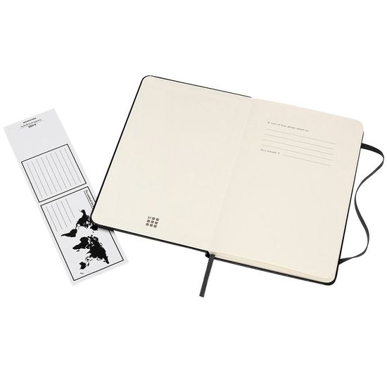 몰스킨 클래식 노트 하드커버 라지 A5형 블랙 블루