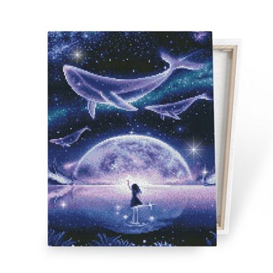 보석십자수 명화 풍경 신비한 바다고래 40x50