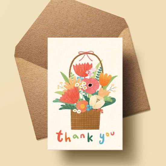 캘리그라피 감사카드 HH2203-THANKYOU