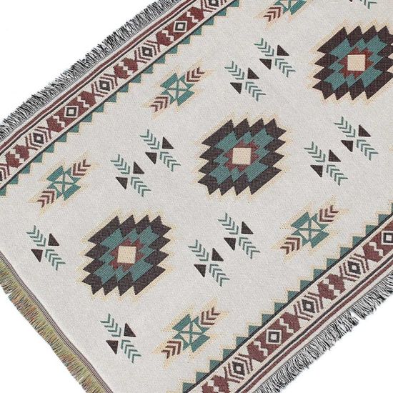 에스닉 캠핑 러그 담요(98x188cm) 피크닉매트