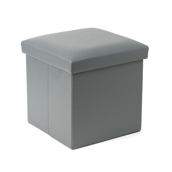 스툴스 인조가죽 수납의자(30cm) (그레이)낮은 풋스툴