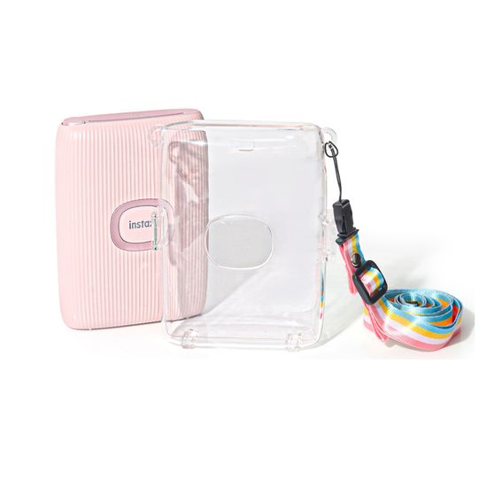 인스탁스 미니링크2 전용 투명 케이스 (스트랩 포함)