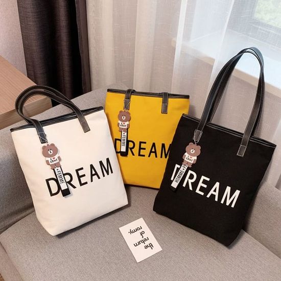 에코백 곰돌이 데일리 숄더백 여행 가방(WE2371B)