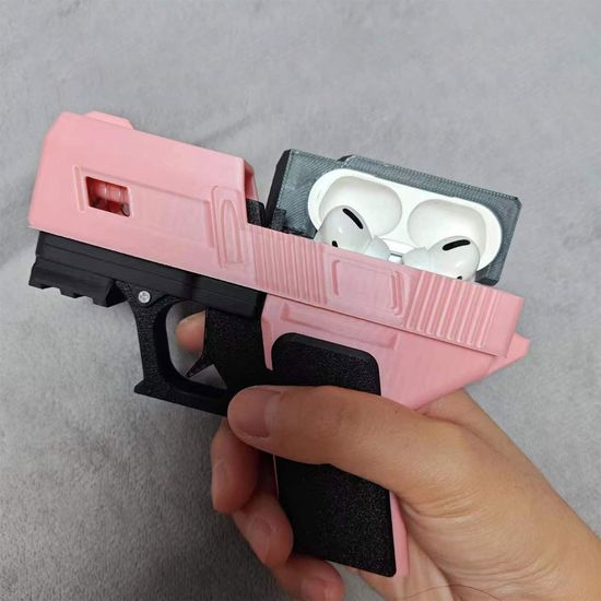 에어팟 4 3 2 1 프로 권총 총 자동 커버 하드 케이스