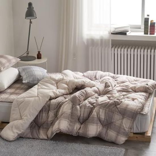 샤르르 니콜라 타탄체크 차렵이불 SS