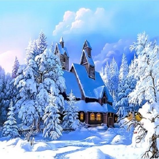 [DIY명화]Q3142 겨울테마시리즈 size 40*50cm