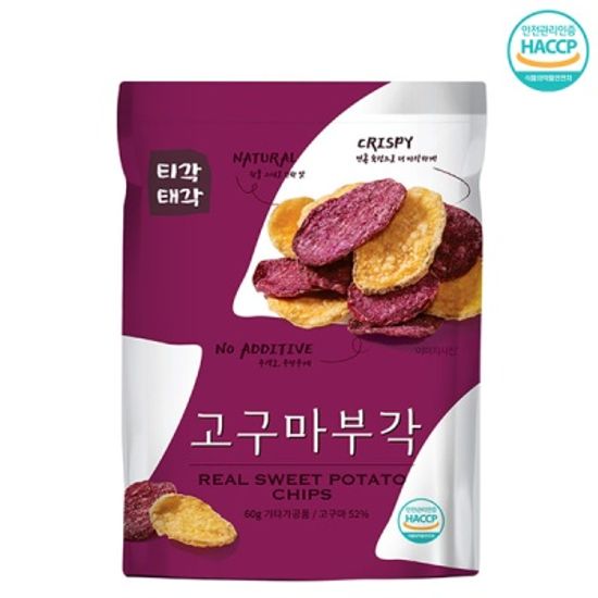 [속초명물] 바삭바삭 달콤함 고구마 부각 60gx5개