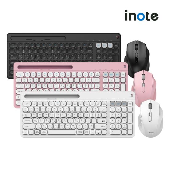 아이노트 펜터그래프 무선키보드 마우스세트 KM408RB
