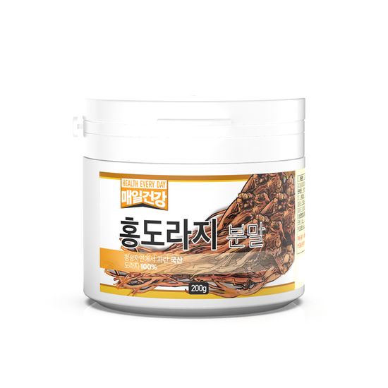 매일건강 국산 찌고말린 4년근 홍도라지 분말 200g