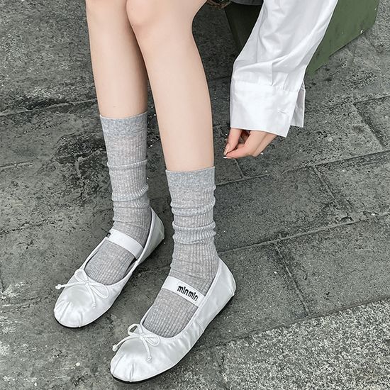 썸머 시스루 골지 장목 양말 3개세트