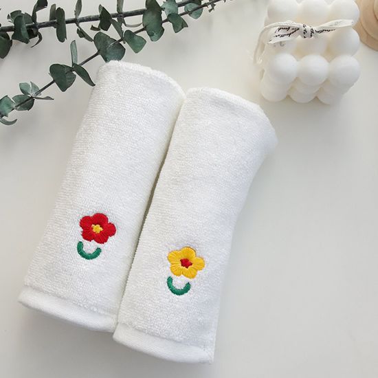 촘촘자수 순면 핸드타올 주방수건 2장세트 4type