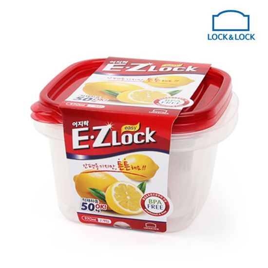 락앤락 뉴이지락 정사각 970ml 2P HLE8224(W3B9FE3)