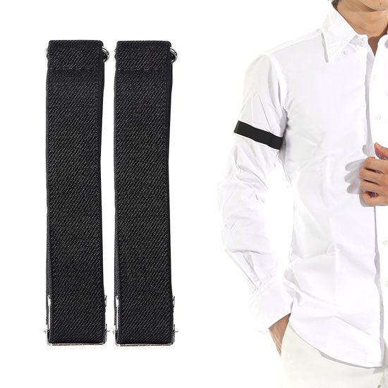 암가터 와이 셔츠 팔 소매 고정 밴드 흘러 내림 방지