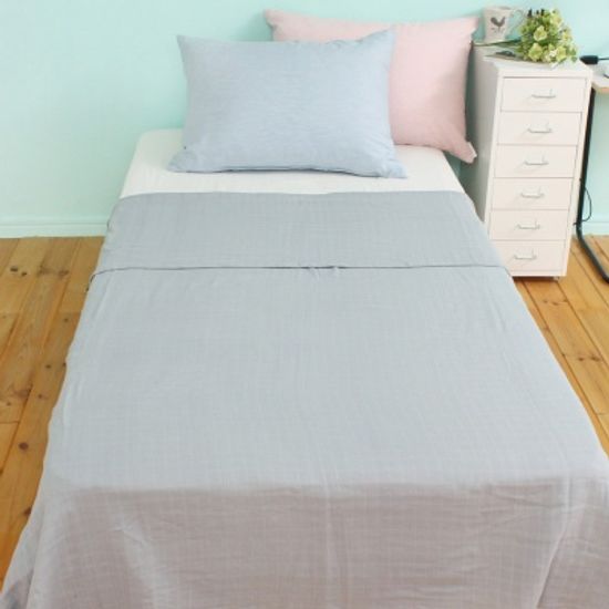 사각 더블거즈 여름이불 - 그레이