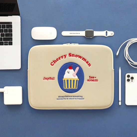 스노우맨 노트북 파우치 (13인치)