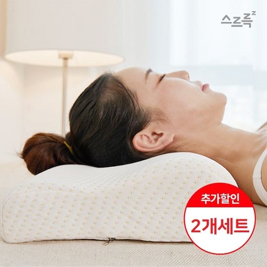 [1+1] 스르륵 꿀잠 4계절 메모리폼 베개 2개세트