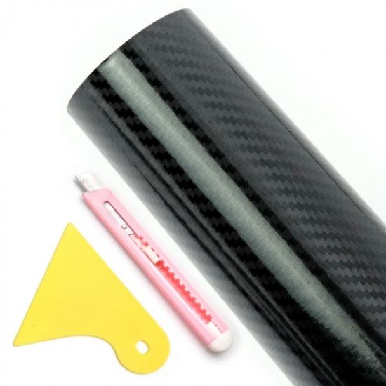 자동차 카본 스티커 랩핑 시트지 필름 5D 하이그로시 