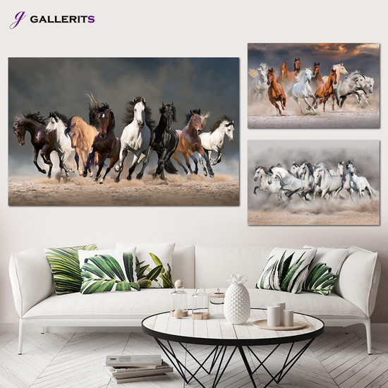 재물운 합격운 들어오는 풍수 말그림 액자 대형