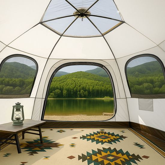 레토 육각돔 원터치 캠핑 텐트 그늘막 LCE-OT02