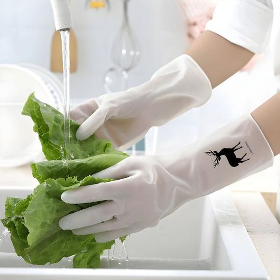 고무장갑 설거지 주방 위생 셰프 장갑 사슴 라지 K526