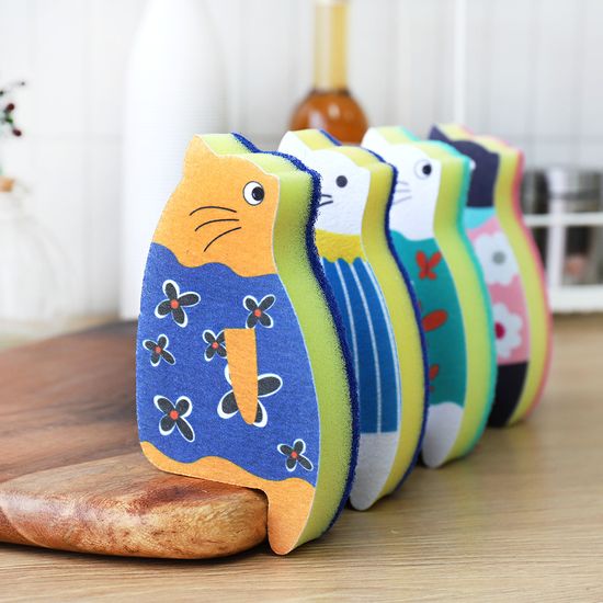 [추가2개증정] 거품짱 고양이 네꼬짱 수세미 8개 SET