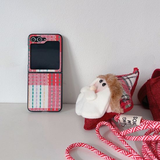 갤럭시 z플립 5 4 3 산타 눈사람 인형 스트랩 케이스