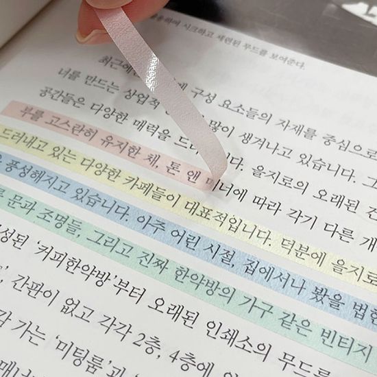 툴러 독서용 파스텔 플래그 (140mm, 2개입)