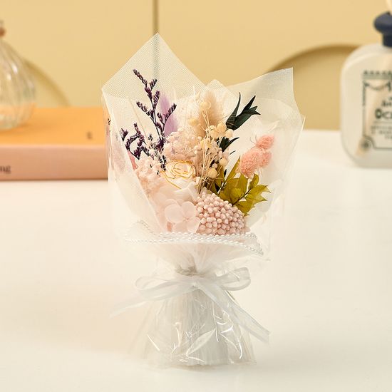 프리저브드 플라워 시들지 않는 생화 미니 꽃다발 