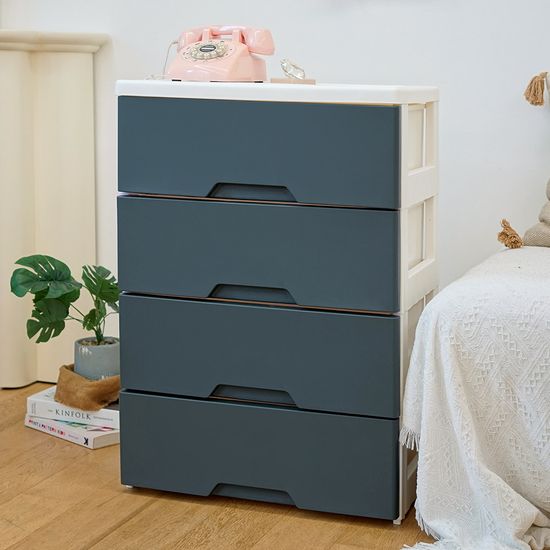 러쉬그레인 플라스틱 와이드 서랍장 2단~6단 정리함