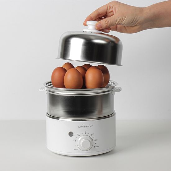 [유니맥스] 다용도 2단 스텐 계란 찜기 UM-EGD2135