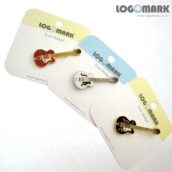 기타 뺏지(흰색, 검정색, 빨강색)