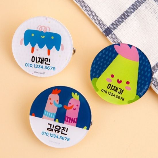 [주문제작]캐릭터명찰원형요모조모