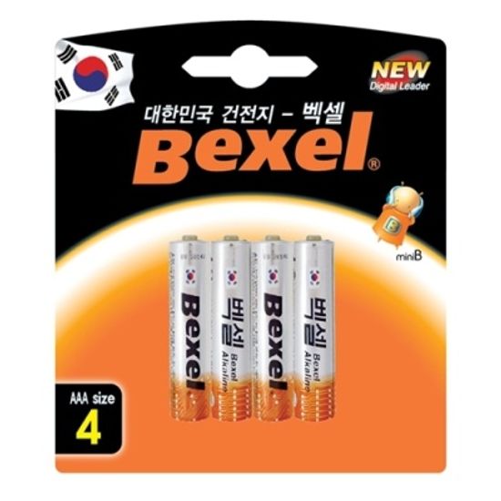 [벡셀] 벡셀알카라인건전지AAA4P (LR03) [판/1] 329443